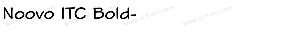 Noovo ITC Bold字体转换